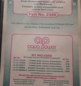 OUTDRIVE MNTG. GASKET SET FOR MERCRUISER. #2386