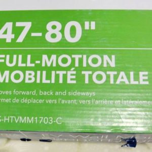 New Insignia 47-80 Inch Full Motion TV Wall Mount 110 lb Capacity,(1777)