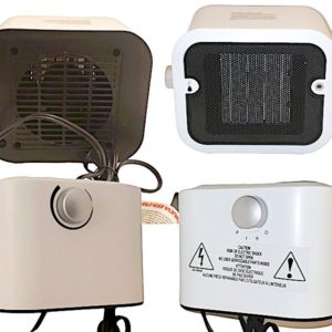 Brand  New IN BOX ,MAINSTAYS CERAMIC HEATER WITH THERMOSTAT  750/1500 W, PC-003(2352+2)