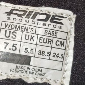 RIDE, Snowboard boots, SIZE US 7.5 W  #394+63